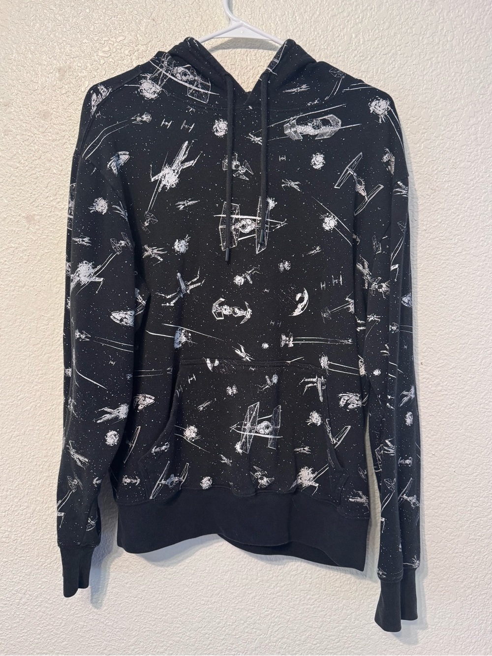 Star Wars Black Graphic Zip-Up Hoodie Sweater